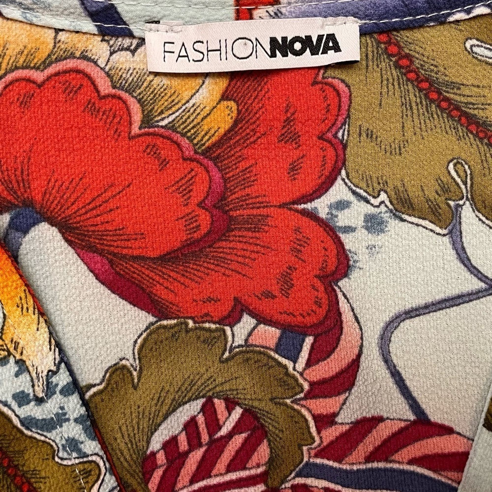 Floral Tropical Bodysuit by Fashion Nova - Picture 7 of 13